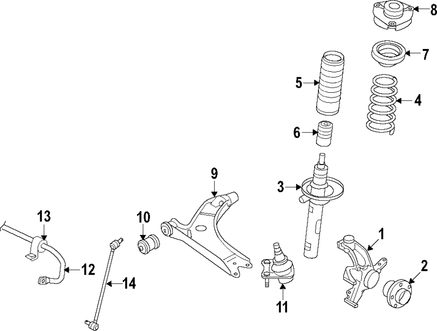 2017 Volkswagen Golf Suspension Control Arm (Lower). Left, FRONT ...